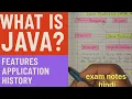 What is java features Application History Advantages Disadvantages of java
