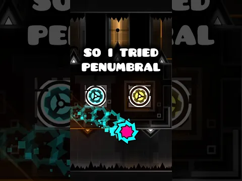 DJVI Tries Penumbral in Geometry Dash #geometrydash #penumbral #robtop #newgrounds