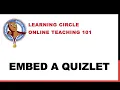Embed a Quizlet