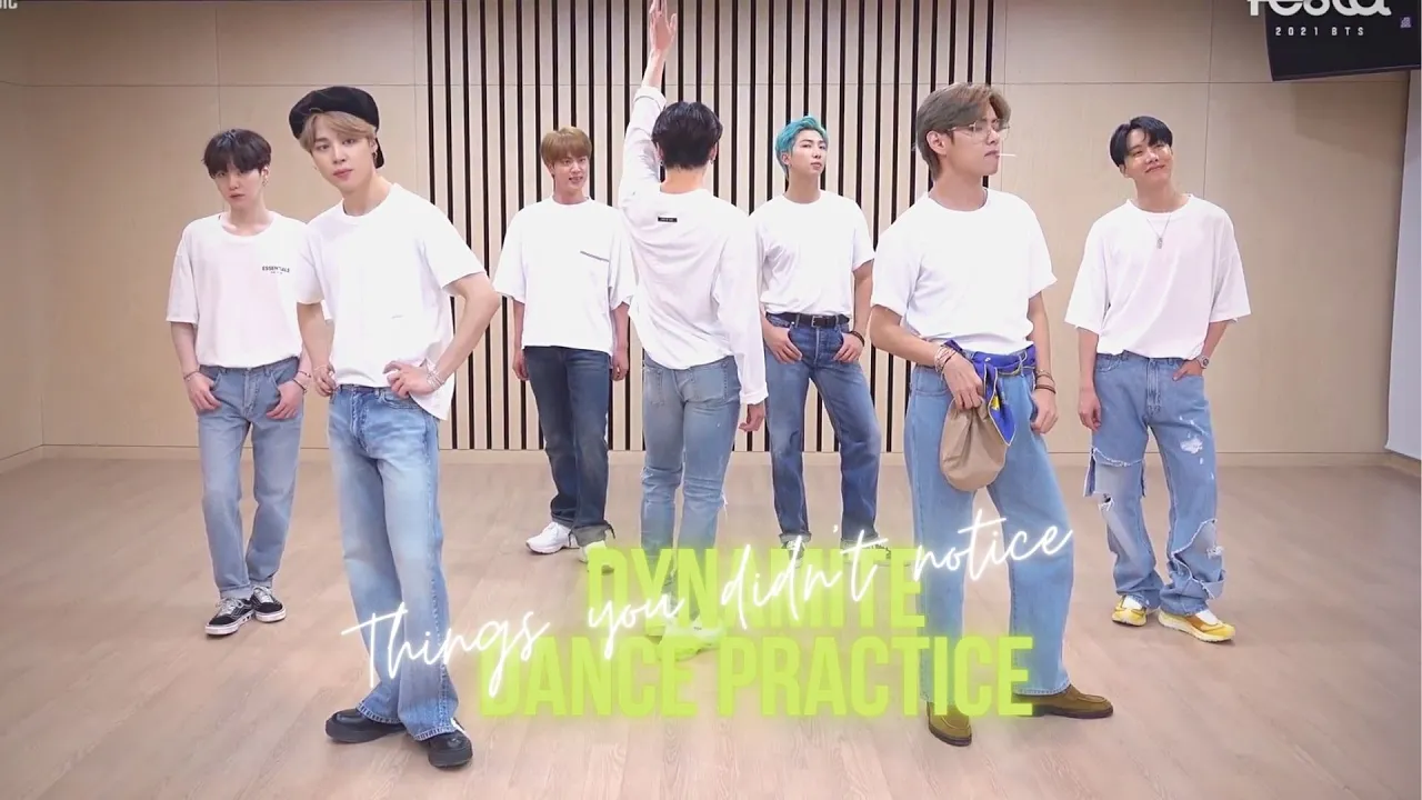 things you didn't notice in BTS 'dynamite - cute & lovely' dance practice (crack)