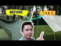 How to Setup a Tarp Alone: Master Every Detail (Updated & Improved) #ropebuckle #tarpsetup