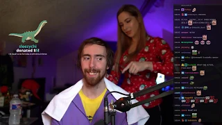 Pink Sparkles Gives Asmongold A HAIRCUT on Stream!?