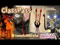 Trying out ClassPass For 1 month for FREE In NYC Pilates Boxing Barre Aerial Yoga and more