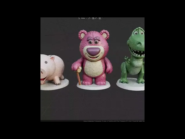 Woody Toy Story - Free Sample STL | Full 12-Character Bundle on Profile video thumbnail