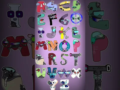 ALPHABET LORE A-Z but robots ALPHABET LORE ANIMATION MEME - abcdefghijklmnopqrstuvwxyz