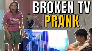 broken tv prank 