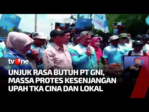 Bentuk Solidaritas, Buruh PT GNI Demo di Depan Istana Jakarta