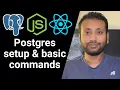 PERN Stack Bangla 6 Postgres setup and basic commands