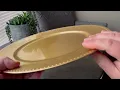 MAONAME Gold Charger Plates Review Elegant 13 Beaded Chargers for Events Dining