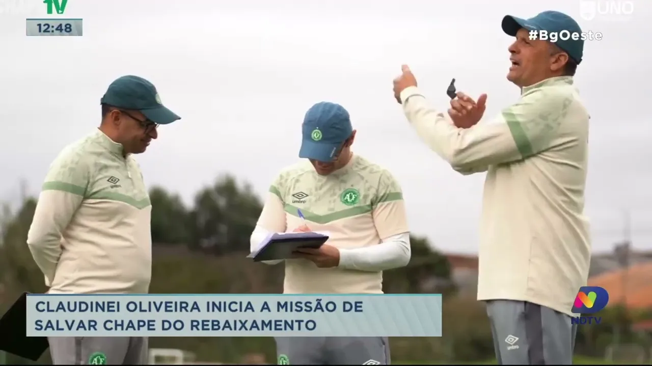 Claudinei Oliveira inicia missão de salvar a Chapecoense do rebaixamento