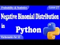 P S17 Negative Binomial Distribution in Python Statistics Probability Explained