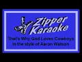 Aaron Watson - That's Why God Loves Cowboys (Karaoke)