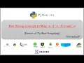 Escape Sequence Characters and Raw String Usage with n b r t v and u Vidoe - 13