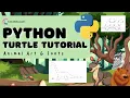 Drawing with Python Turtle Graphics Tutorial - Make Cool Animal Art Bubble Letters