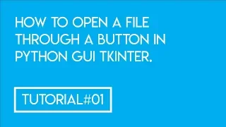 How to open a file through a button in Python Tkinter