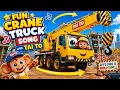 Crane Truck Nursery Rhyme Fun Vehicle Songs for Toddlers Big eared Monkey Adventures