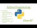 Python Class-07 Append Dictionary to a List Nested Dictionary Functions Urdu Hindi