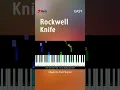 Download Lagu Rockwell - Knife - EASY Piano TUTORIAL by Piano Fun Play #youtubeshorts #shorts
