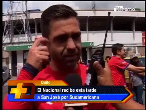 El Nacional recibe esta tarde a San José por Sudamericana