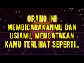 Lagu Orang ini membicarakanmu dan usiamu, mengatakan kamu terlihat seperti...