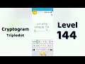 Cryptogram Tripledo Level 144 Solutions Logic Puzzle Game Mini Boss