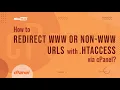 How to Redirect www or Non-www URLs with htaccess via cPanel MilesWeb
