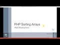 PHP Sorting Arrays