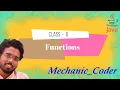 Java Course 6 Java Function in one shot In simple word s Visual understanding