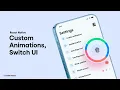 React Native Custom Animated Switch Button Smooth Stylish Toggle UI