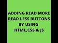 MULTIPLE READ MORE READ LESS BUTTON USING JAVA MUST READ DISCRIPTION ONCE