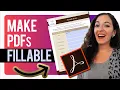 How to Make a PDF Fillable in Adobe Acrobat Pro DC 2022 Quick Easy