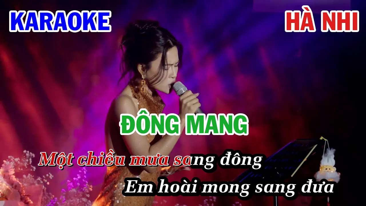 Đông Mang - Hà Nhi | Karaoke Nhạc Trẻ | Beat Tone Nữ Cover