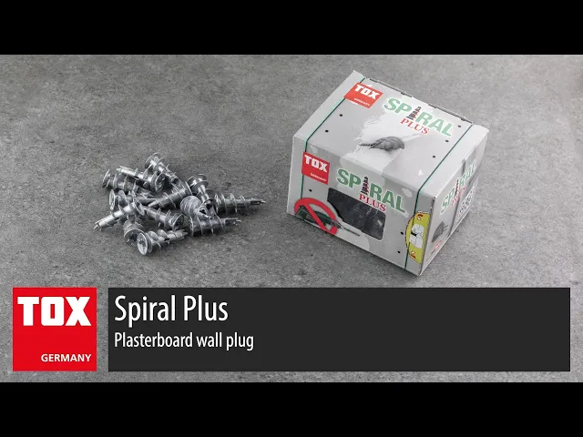 Sukamas kaištis GKP TOX Spiral Plus, 37-4, su sraigtu, 4 vnt.