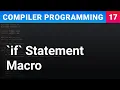 Embedded Domain Specific Language for if statement - Compiler Programming Ep17