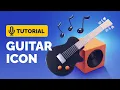 Blender 3D Guitar Icon Full Tutorial Polygon Runway