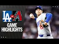 Dodgers vs D-backs Game Highlights 25 MLB Highlights