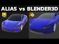 SubD Modeling in Car Design Alias vs Blender3D - Which one to choose