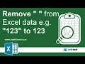 How to remove quotation marks in Excel with a formula