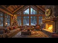 Lagu Instrumental Christmas Jazz \u0026 Warm Fireplace Sounds Ambience 🔥 Relaxing Holiday Background Music 🎄