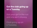 Tuesday (feat. Danelle Sandoval) Burak Yeter (LYRICS)
