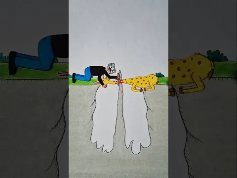 A reality story of blind trust #shorts #drawing #xyzart #skibiditoilet
