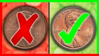 WHICH ARE RARE PENNIES WORTH MONEY 1989 PENNY VALUE