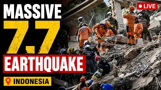 LIVE Massive 7 7 Eart uake Strikes Indonesia Tsunami Warning Issued Indonesia Eart uake Today