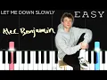 Download Lagu Alec Benjamin - Let Me Down Slowly | EASY Piano Tutorial