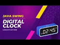 Create Digital Clock Using Java Swing Learn with Ajit More