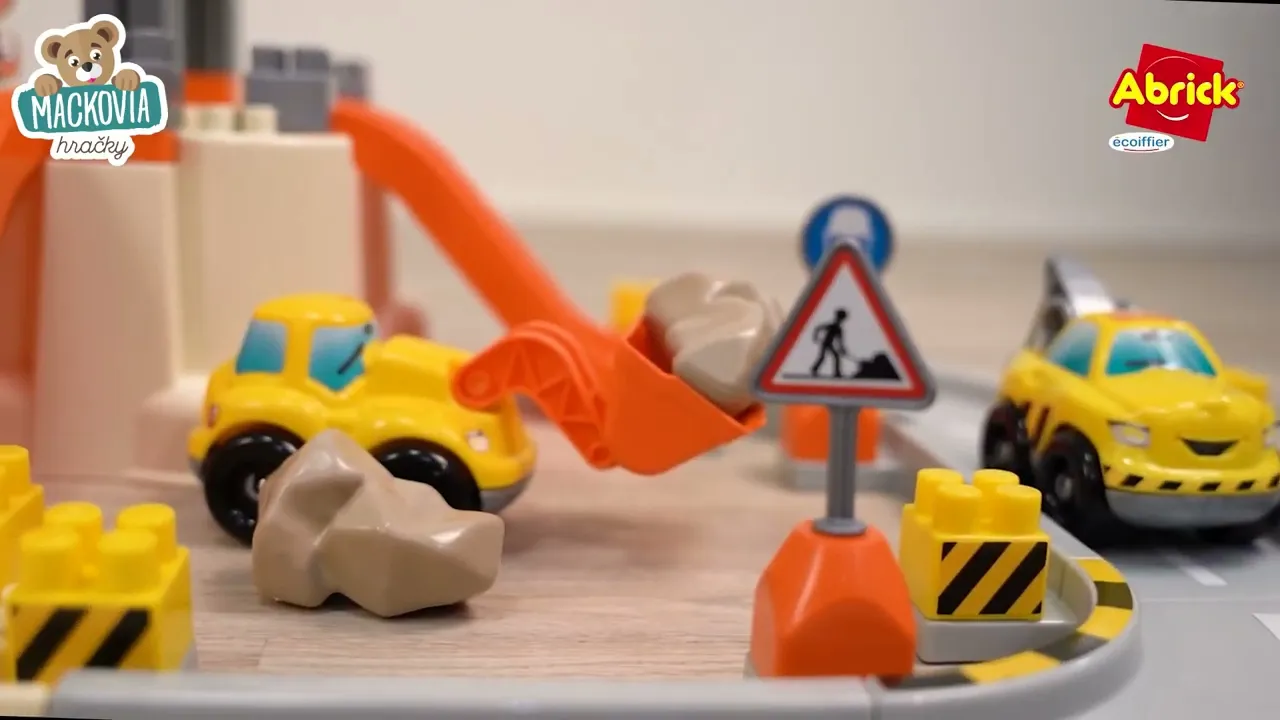 Stavebnice Écoiffier - Stavebnica v dóze stavenisko s dráhou Abrick Écoiffier - 4