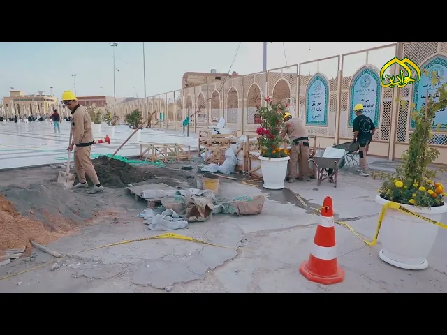 بارك الله في تلك الأيادي التي تعمل في خدمةِ أئمتها #إعمار العتبة الكاظمية المقدسة