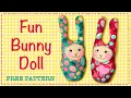 Easy sew bunny Kawaii style FREE PATTERN Full tutorial with Lisa Pay