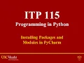 Installing Packages and Modules in PyCharm