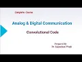 Convolutional Codes Convolutional encode Digital Communication